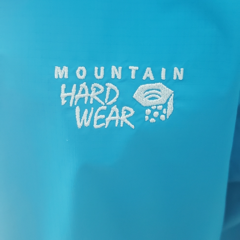 MOUNTAIN HARD WEAR Rain jacket Size L Blue - like new - Picture 3 of 9